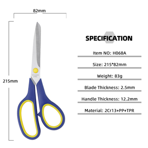 <span class=keywords><strong>Ciseaux</strong></span> multifonctionnels <span class=keywords><strong>pour</strong></span> la maison, en acier inoxydable, à bords lisses, <span class=keywords><strong>pour</strong></span> la coupe du papier et du plastique, 8,5 pouces, colorés, <span class=keywords><strong>pour</strong></span> l'école et le bureau, DIY - Product Image 4