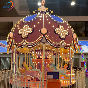 Carrousel de luxe 16 places pour enfants, manège de parc d'attractions, chevaux de carrousel à vendre à prix abordable - Product Image 1