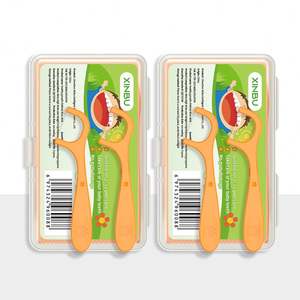 Bâtonnet de fil dentaire pour enfants personnalisable de qualité export avec cure-dent intégré pour l'hygiène buccale et étiquette personnalisable - Product Image 4