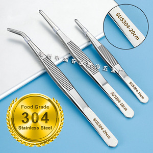 Pinzas de acero inoxidable 304 con dientes, antideslizantes, para alimentación de reptiles, jardinería de plantas suculentas en macetas, engrosadas - Product Image 4