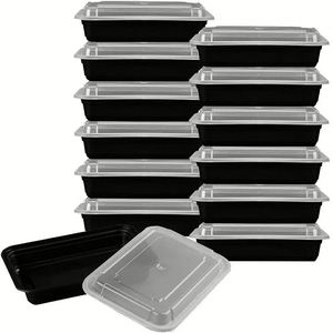 Boîte à emporter rectangulaire en plastique, best-seller, 38 oz, récipient alimentaire micro-ondable - Product Image 6