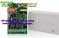 YET420PC 12-30V 90-250V Radio sans fil 433Mhz Télécommande universelle pour porte de garage et récepteur