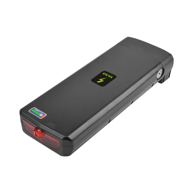 Factory 36V 10.4AH Ebike Lithium Rechargeable 48v 20ah Rear Rack Battery