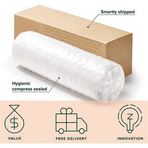 Matelas orthopédique en mousse à mémoire <span class=keywords><strong>de</strong></span> <span class=keywords><strong>forme</strong></span> Queen Size pour chambre d'hôtel, infusé au gel rafraîchissant, haute densité, 14 pouces, toucher doux, soutien dorsal - Product Image 6