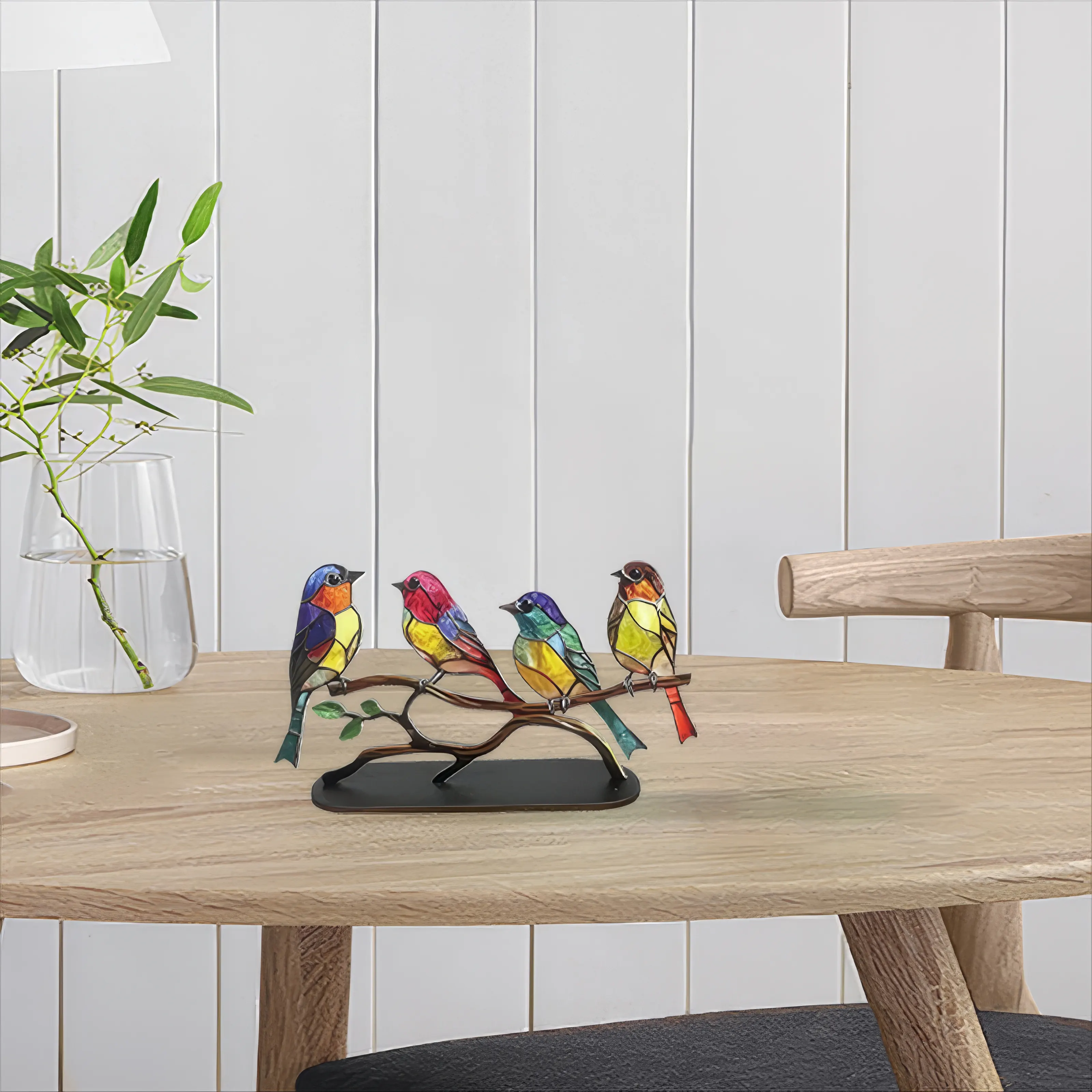 Akrilik sanat ve el sanatları renkli kuş masa dekorasyon ev dekorasyon