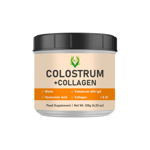 Colostrum bovin en poudre en gros, colostrum naturel, acide hyaluronique, biotine, poudre brute à boire, cheveux et peau sains, collagène - Product Image 1