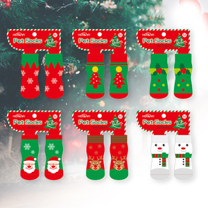 <span class=keywords><strong>Calcetines</strong></span> Antideslizantes Navideños para Perros, con Estampado de Papá Noel, Reno y Muñeco de Nieve, <span class=keywords><strong>Calcetines</strong></span> para Mascotas, Perros y Gatos, Protección para Pisos Interiores - Product Image 4