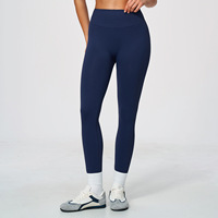 NCLAGEN Pantalon de yoga taille haute sans couture pour femme, couleur unie, effet galbant fessier, très élastique, idéal pour l'entraînement