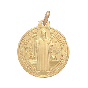 Carte ronde avec pendule, 13 pièces, religieux, bouddhiste, jésus, st-français, prière, musulman, chaîne en or, - Product Image 4