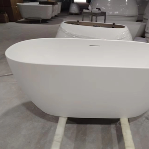 Baignoire ovale autoportante en acrylique CEMSINK pour intérieur – Baignoire pratique pour appartement et villa - Product Image 1
