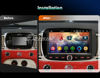 Livraison gratuite UE ES6551F Autoradio Android 16 8 cœurs DSP pour Fiat 500 500C 500E 500S 2016-2021 CarPlay sans fil Android Auto IPS