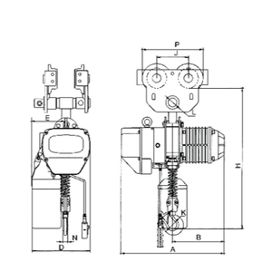 Casa o sitio portátil de uso de gancho de anclaje de alta eficiencia <span class=keywords><strong>polipasto</strong></span> eléctrico de cadena - Product Image 3