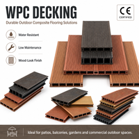 Plancher composite en plastique WPC moderne co-extrudé, imperméable, antidérapant, à grain de bois, pour extérieur, pour jardin