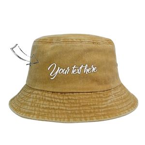 Custom Lightweight Summer Bucket <b>Hat</b> with Embroidery for <b>Men</b> Women's <b>Sun</b> Protection Fishing Casual Ski Outdoor Scenes Beach Use - Product Image 5