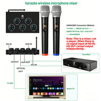 Mélangeur de karaoké Reverb Tone Game Sing KTV BT Microphone sans fil pour Smart TV PC Amplificateur Haut-parleur Home Cinéma