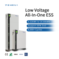 Système de stockage d'énergie (ESS) tout-en-un certifié CE UN38.3 ROHS, 10,44 kWh, 51,2 V, 102 Ah, plus de 6000 cycles, surveillance à distance CAN/RS485, pour usage domestique