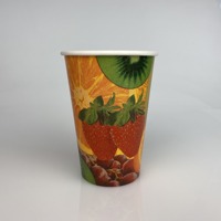 Gobelets en papier jetables colorés avec revêtement PE 250 ml 20 pièces par paquet pour boissons chaudes et froides