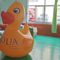 Canard jaune gonflable interactif, nageur sur piscine, flotteurs, jouets de loisirs aquatiques pour adultes et enfants