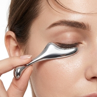 Applicateur de crème pour les yeux en alliage de zinc à marque privée, outils de massage facial, spatule cosmétique pour crème visage