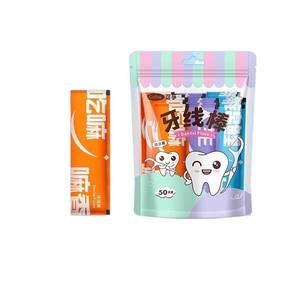 Palillos de hilo dental Cofoe, 50 unidades, envueltos individualmente, paquete familiar ultrafino - Product Image 1