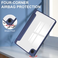 Étui en acrylique au design personnalisé pour tablette Samsung Galaxy Tab A11 2025 A9 8.7 2023 Couverture arrière transparente antichoc avec porte-crayon