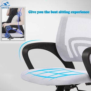 Silla de ordenador giratoria de bajo precio al por mayor, muebles ergonómicos de oficina, silla ejecutiva ajustable de malla para visitantes - Product Image 5