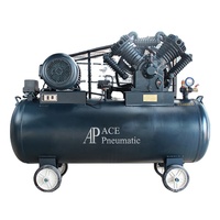 Compresseur d'air industriel à Piston à courroie 7,5 hp/5,5 kw, pompe à deux étages, compresseur d'air portable pour voiture