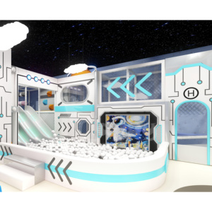 Aire de jeux intérieure pour enfants sur le thème de l'espace, avec manège OVNI, espace de jeu Relo et équipement d'expérimentation scientifique éducatif, pour <span class=keywords><strong>centre</strong></span> <span class=keywords><strong>commercial</strong></span> - Product Image 5