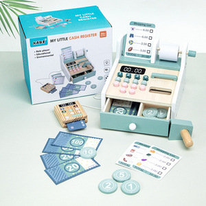 Set <span class=keywords><strong>di</strong></span> giocattoli in legno per bambini giochi <span class=keywords><strong>di</strong></span> ruolo <span class=keywords><strong>registratore</strong></span> <span class=keywords><strong>di</strong></span> <span class=keywords><strong>cassa</strong></span> - Product Image 2