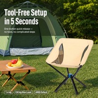 Chaise lune pliable d'extérieur avec structure en aluminium - Légère, compacte, pour le camping, la pêche, le jardin et les meubles d'extérieur de luxe