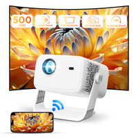 Projecteur Android Rigal C35 4K pour le divertissement à domicile, projecteur LCD intelligent avec mise au point automatique