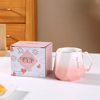 Cadeau créatif de la Saint-Valentin de 14oz pour les amoureux, paire de tasses, coffret cadeau, tasse en céramique