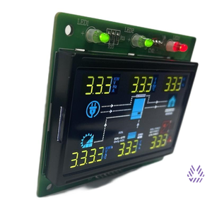 Гибкий белый Монитор подсветки автомобиля ЖК-дисплей с драйвером 2 * HT1612 IC VA LCD 2 * HT1612 Driver IC - Product Image 4