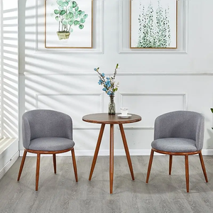 Ensemble de table à manger en bois massif classique JP pas cher, 2 à 4 places, table à manger et chaises pour <span class=keywords><strong>la</strong></span> cafétéria, <span class=keywords><strong>la</strong></span> réception - Product Image 5