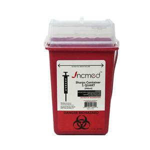 Jcmed 1quart USA phổ biến sharps <span class=keywords><strong>container</strong></span> nhỏ chất thải nguy hại <span class=keywords><strong>container</strong></span> kim <span class=keywords><strong>container</strong></span> xử lý - Product Image 6
