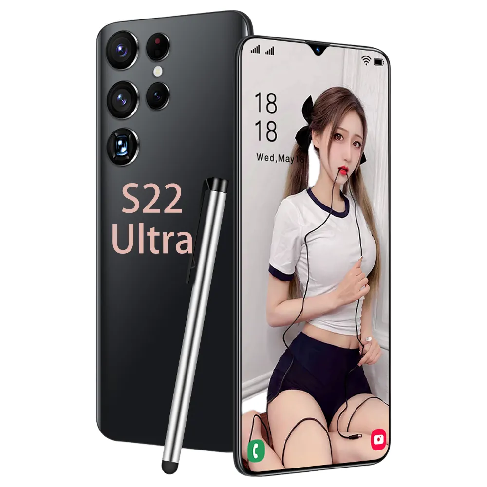 Galaxy Samsung S22 Ultra Medome ponsel pintar 5G 16G, ponsel pintar Android 512GB 6.7 harga rendah