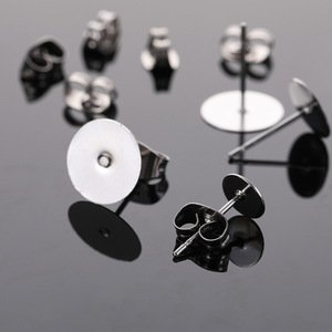 Stainless Steel Jewelry Pin Flat Round For Earring Making 124 Parts Yiwu Origin Summer 2021 - Product Image 2