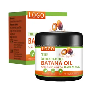 Wholesale Batana Oil Customized Moisturizing Smoothing Hair Shine Mask Hydrating Hair Argan Oil Treatment Conditioner