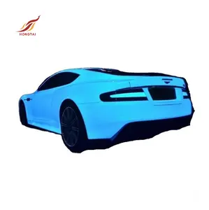 Pegatina autoluminosa OEM para coche, pegatina de vinilo fluorescente de primera calidad, color azul