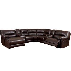 Ghế Tựa Da Phong Cách Mỹ Ghế Sofa Góc Tròn Lớn Có Ghế Dài - Product Image 1
