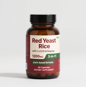 Capsules de levure de riz rouge de marque privée avec CoQ10 Supplément naturel de santé cardiaque à l'extrait de levure de riz rouge - Product Image 1