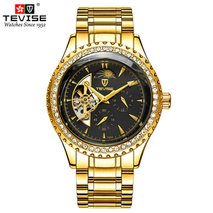 Montre mécanique de luxe pour homme, entièrement automatique, avec moissanite, style classique et décontracté. - Product Image 4