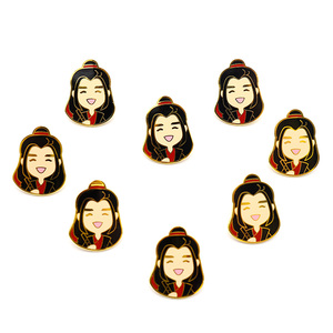 Chất Lượng Cao Tùy Chỉnh Thiết Kế Kim Loại Cứng Men Lưu Niệm Huy Hiệu Mo Dao Zu Shi TV Character Couple Dễ Thương Phim Hoạt Hình <span class=keywords><strong>Untamed</strong></span> Ve Áo Pin - Product Image 4