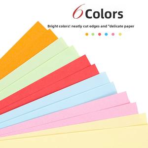 Commercio all'ingrosso 6 colori stampati pacchetto <span class=keywords><strong>di</strong></span> <span class=keywords><strong>carta</strong></span> fatta a mano 500 fogli 80g <span class=keywords><strong>A4</strong></span> dimensioni forniture per ufficio per le promozioni - Product Image 1