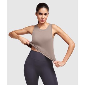 Débardeur court dos nageur pour femme, anti-transpiration, respirant, séchage rapide, pour yoga, gym, entraînement, en Spandex et Polyester - Product Image 3