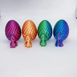 Modè<span class=keywords><strong>le</strong></span> de jouet en plastique créatif imprimé en 3D petit oeuf de dragon volant pour enfants inspiré de la décoration sur <span class=keywords><strong>le</strong></span> thème des animaux du dragon - Product Image 1