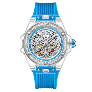 ONOLA 382024 erkek saati trend diamonds atomatic özel oem lüks saatler erkekler logosu ile