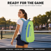 Sac de sport professionnel pour pickleball, badminton, tennis, avec compartiment séparé pour chaussures, grande capacité, multifonctionnel, rangement pour raquettes