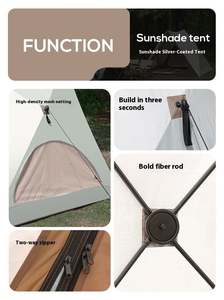 Carpa de Verano Chenya Cy02 de Una Sola Capa, Tipo Extendido, Impermeable, de Oxford, con Una Habitación, Triangular, Portátil, para Acampar, Senderismo y Actividades al Aire Libre - Product Image 6