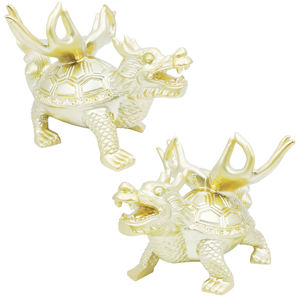 Diseño personalizado de alta calidad chino Xuanwu estatua de oro escultura Metal dragón tortuga Premio regalo de recuerdo decoración del hogar resina - Product Image 6